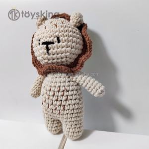 ToysKing ตุ๊กตาถักโครเชต์แฮนด์เมด 100% สัตว์ป่าจิ๋ว พร้อมใยฝ้าย PP มีสินค้าในสต็อกสำหรับขายส่ง - Product Image 3