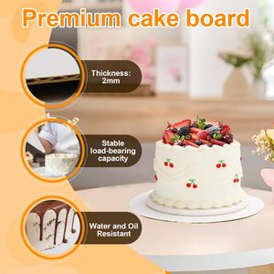 2 gói 10x10x8 inch dùng một lần Bánh hộp với xử lý tái chế bìa trắng nắp cho bánh/bánh/cupcakes - Product Image 6