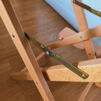 Chaise de maquillage pliable légère de haute qualité en alliage aluminium/bois, design moderne pour l'extérieur et les loisirs, modèle Directeur