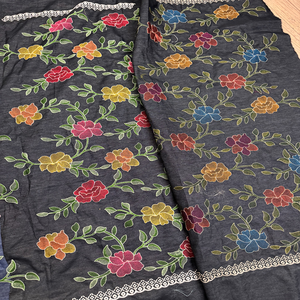 Denim thêu vải sản xuất và xuất khẩu chất lượng cao tùy chỉnh thêu denim dệt cho thời trang và may mặc - Product Image 2