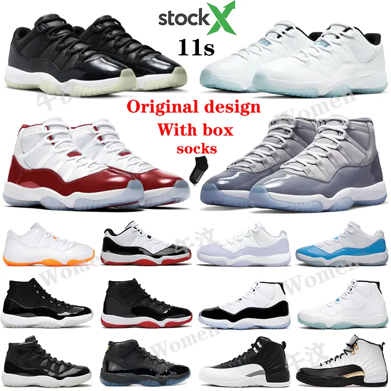 Disponibile X scarpe da basket da uomo nuove di grandi dimensioni AJ 11 Retro Low 72 10 Cool grigio ciliegia sneakers 11s scarpe retrò