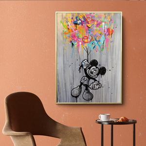 Tranh Vải Bố Nghệ Thuật Phòng Trẻ Em Graffiti Tranh Vải Bố Nghệ Thuật Hàng Đầu Tranh Treo Tường Hoạt Hình Cho Phòng Trẻ Em Cuadros Trang Trí Tường - Product Image 2