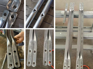 Poinçonneuse automatique de pressing de catégorie industrielle pour l'accolade croisée de tuyau formant le diamètre de tuyau de la haute précision 33-48mm - Product Image 6