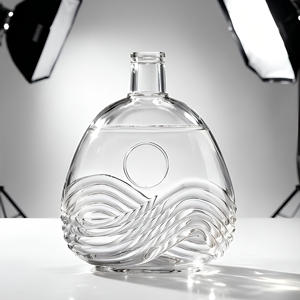 Bouteille <span class=keywords><strong>de</strong></span> Whisky, Brandy, XO, Liqueur, Vin en Verre Super Flint avec Finition Mate et Gravure Personnalisée - Product Image 5