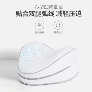 Oreiller de grossesse en mousse à mémoire de forme en forme de C, design minimaliste blanc, pour le soutien des femmes enceintes dormant sur le côté - Product Image 4