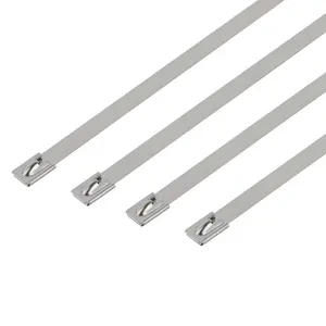 SS304 SS316 Stainless Steel Cable Ties Zip Ties