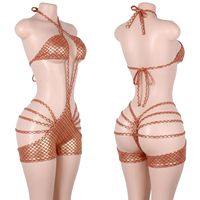 Tenues de danse exotiques : Ensembles de shorts holographiques à paillettes, combinaisons sexy scintillantes pour la danse sur barre et les spectacles de scène en boîte de nuit