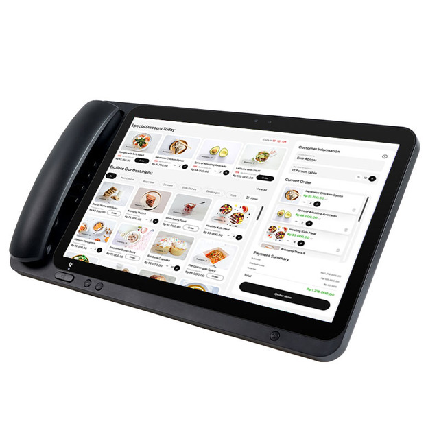 China Made Customizable POS 13 Inch Android Tablet RJ45 USB HD Phone Call Ordering Machine for Restaurant Hotel KTV Customize