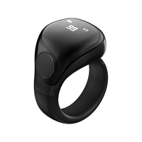 Bague connectée Zikr avec compteur de tasbih, 5 alarmes de prière, application Bluetooth, bouton CNC, étanche IP67, dispositif portable musulman