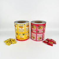 Papier d'art couché PE de qualité alimentaire vierge imprimé sur mesure en rouleau pour gâteaux, snacks et pains