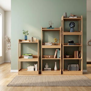 Étagère de rangement en bois avec étagères pour l'organisation de la maison et du bureau - Product Image 2
