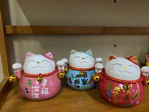 Figurine japonaise en <span class=keywords><strong>porcelaine</strong></span> en céramique, cadeau porte-bonheur, <span class=keywords><strong>Maneki</strong></span> <span class=keywords><strong>Neko</strong></span> pour maison hôtel low quantité minimale de commande mc, décoration de société, 4.5 pouces - Product Image 5