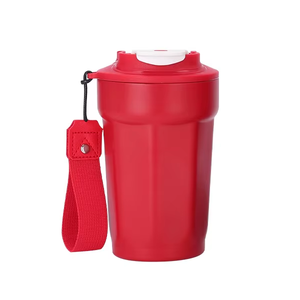 Termos con Logotipo Personalizado, Reutilizables, 450 ml, Forma Octogonal de Diamante, Vaso de Acero Inoxidable, Taza de Viaje para Café con Cuerda - Product Image 1