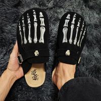 Pantuflas Unisex de Plataforma, Sandalias de Verano para Exteriores, de Cuero Genuino, Suaves