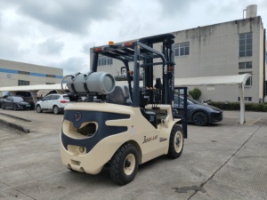 חם ג 'יפ ג' אקואה 3 טון lpg מלגזה 6 מ 'טריפלקס חינם מלא מעלית תדלוק בנזין מלגזה עם מנוע יפני - Product Image 4