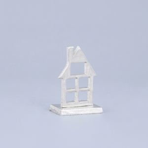 Modern Metal Handicraft Aluminum House Sculpture Tabletop <b>Vase</b> Handmade Christmas Decoration with Customized Colors - Product Image 1