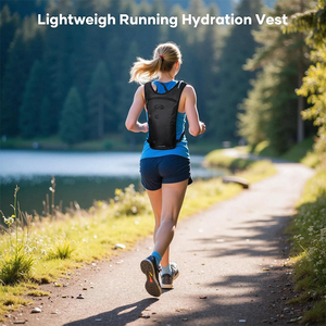 Moda Koşu Hidrasyon Yeleği ve Yürüyüş Sırt Çantası 2L Su Geçirmez Polyester Su Torbası Fermuarlı Kilitli Kapatma Bisiklet Sürüşü Rave-Unisex - Product Image 3