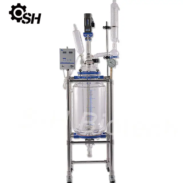 20L Glass Reactor  jacked  double layer Chemical machine S212-20L