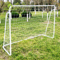 Le but de football professionnel SPT 8'X5' en tube d'acier avec filet fonctionne sur les champs d'herbe et de gazon