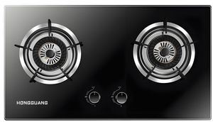 Grande cuisinière à gaz automatique portable à deux brûleurs, méga haute pression, propane, butane, plaque de cuisson à four, dessus de table pour la maison, Chine - Product Image 2