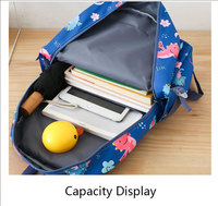 Vente en gros d'usine de sac à dos d'étudiant en nylon réglable et confortable ensemble de trois pièces de sacs d'école pour enfants avec sac à lunch