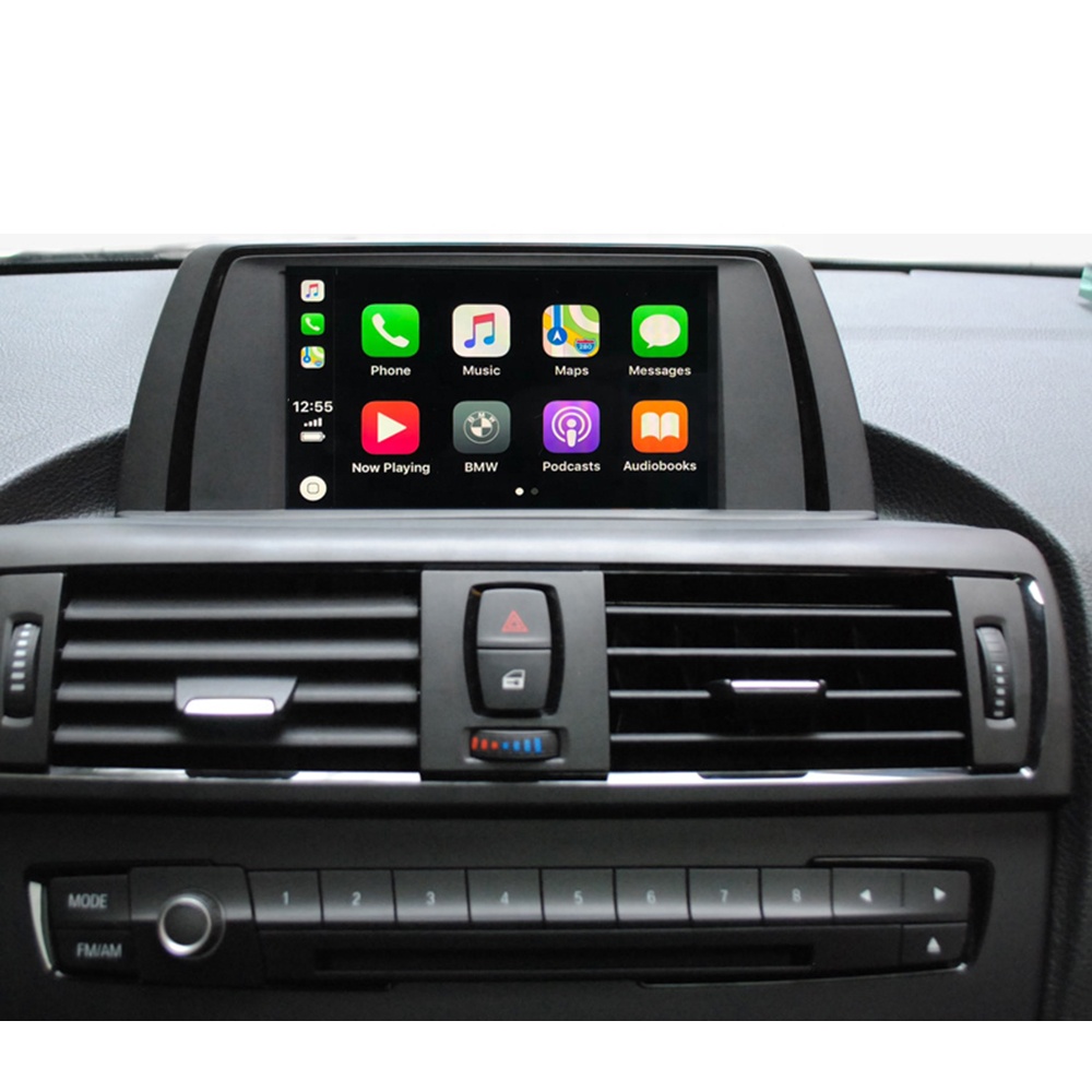 बीएमडब्ल्यू के लिए वायरलेस CarPlay डिकोडर X1 E84 F48 NBT प्रणाली OEM स्क्रीन रिवर्स कैमरा किट के साथ एप्पल कार खेलने इंटरफ़ेस जीपीएस मानचित्र