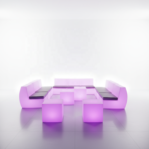 客厅组合沙发件 LED发光直式沙发和转角沙发组合套装 - Product Image 6