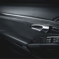 Kit de 9 pièces en fibre de carbone sèche pour l'intérieur, ensemble de couvercles de console centrale pour Porsche 718 911 Boxster Cayman, accessoires de modification automobile