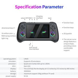 Nueva Consola <span class=keywords><strong>de</strong></span> Juegos Retro Portátil M30 con Pantalla IPS <span class=keywords><strong>de</strong></span> 4.3 Pulgadas, <span class=keywords><strong>Emulador</strong></span> Retro 30, Compatible con PSP - Product Image 3