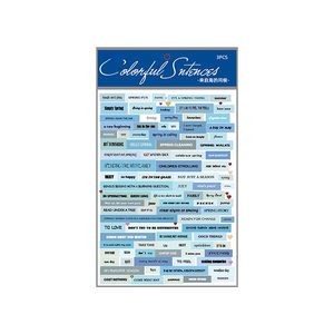 ヴィンテージ文字ステッカーパック ブックマークステッカー クリエイティブ手帳 DIY素材 デコレーションステッカー 3枚セット - Product Image 5