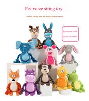 Jouets à mâcher pour chien grinçants indestructibles jouet en peluche son d'animal en peluche pour les dents de chiot propre interactif drôle jouets pour chien
