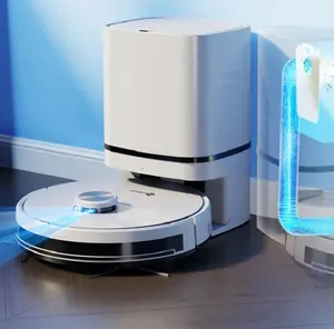 带2.8升除尘器的家用自动机器人清洗机干湿地板智能机器人拖把吸尘器吸尘器