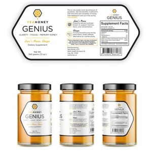 Etiqueta Adhesiva de Vinilo Bopp con Acabado Mate y Logotipo Personalizado de Fábrica, Etiqueta para Tarro de Miel, Etiqueta para Tarro de Mantequilla de Maní - Product Image 5