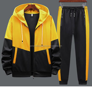 2Pcs Sports Tracksuit Adolescents Sweater Unisex Running Workout Jogger Sweatpants Boys Hoodie Jacket Zipper Sweatshirts Sets - Product Image 3