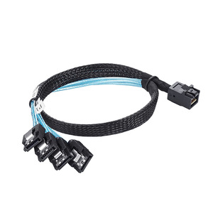 Cavo target interno HD Mini Sas (Host sff-8643) a <span class=keywords><strong>4</strong></span> Sata 650mm Sff-8643 per Controller <span class=keywords><strong>4</strong></span> sata <span class=keywords><strong>Connect</strong></span> To Hard Disk Drive - Product Image 3