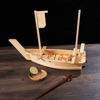 Plateau à sushi professionnel en bambou japonais |   Support de présentation de sashimi biodégradable et écologique pour la restauration haut de gamme