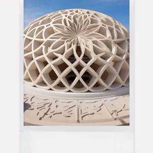 Dôme de toit de mosquée en béton plastique renforcé de fibres de verre GRC GRP réputé