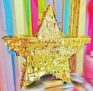 Piñ<span class=keywords><strong>ata</strong></span> in carta a forma di stella e luna dorata DAMAI per il festival di Natale, Las Posadas. - Product Image 3