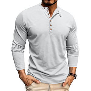 <span class=keywords><strong>Polo</strong></span> décontracté à manches longues personnalisé pour homme, tenue de haute qualité - Product Image 2