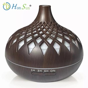 Nuevo <span class=keywords><strong>Humidificador</strong></span> Ultrasónico con Diseño de Madera, Difusor de Aroma, Luz Colorida Hueca, Capacidad de 500 ml, Uso Doméstico, Diseño Simple, Temporizador - Product Image 5