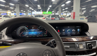 Reproductor Android de Pantalla Dual de 24.6 Pulgadas para Mercedes Benz Clase S W221 2006-2013, Radio de Auto, Estéreo, Multimedia, DSP, Carplay