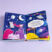 Livre cartonné personnalisé pour enfants avec logo et gaufrage sur mesure |   Livre d'images en carton durable format A5 pour l'apprentissage des tout-petits