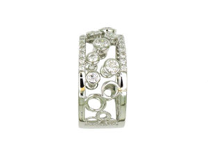 Anillo de Oro Blanco de 18K con Diamantes en Racimo, Joyería de Lujo, Accesorio de Moda para Mujer, Suministro Directo de Fábrica al por Mayor - Product Image 4