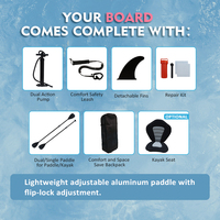 Planche de SUP gonflable OEM stable et conviviale pour débutants, en PVC haute densité Drop Stitch, idéale pour les loisirs en famille