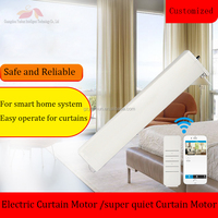 Moteur de rideau électrique intelligent Tuya Smart Life WIFI Zigbee avec rail en aluminium