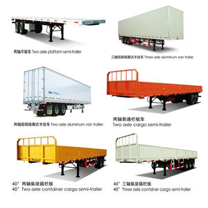 Semi-<span class=keywords><strong>remorque</strong></span> à deux essieux GN Combo Chassis à plat 20/40 pieds Semi-<span class=keywords><strong>remorque</strong></span> pour camion - Product Image 4