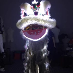 Accesorios de Danza del León Doble con Luz LED, Dragón, Danza del León del Sur Tradicional China, Barra para la Apertura de Nuevas Tiendas, Eventos Importantes - Product Image 2
