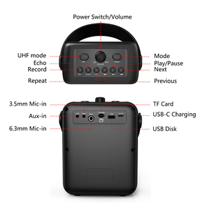 Norwii S508 30W Microphone sans fil rechargeable Amplificateur vocal avec casque/microphone portable <span class=keywords><strong>pour</strong></span> enseignant Discours public - Product Image 3