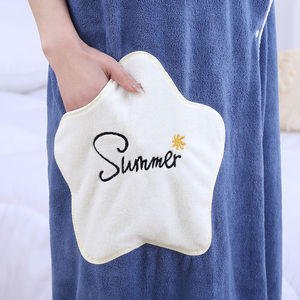Bán Sỉ VÁY TẮM Lông Cừu San Hô Gợi Cảm Váy Áo Choàng Tắm In Họa Tiết Đồ Ngủ Nữ Khăn Tắm Tùy Chỉnh - Product Image 6