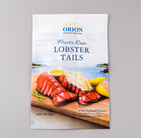 Emballage de nourriture surgelée en sachet rétractable à basse température, longue durée de conservation, personnalisé, pour saumon, crevettes arctiques, thon, fruits de mer